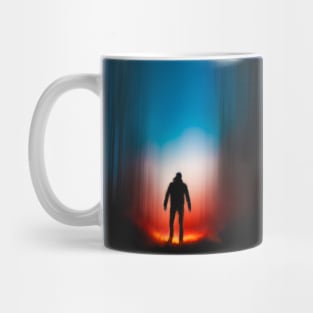 Dude silhouette on gradient Mug